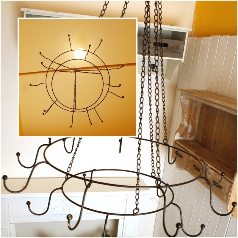 Kuchyňský závěsný kruh/ sušička s háčky 30cm