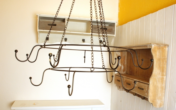 Kuchyňský závěsný kruh/ sušička s háčky 30cm