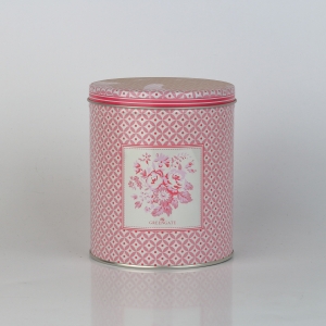 Kulatá plechová dóza Abelone raspberry 10cm