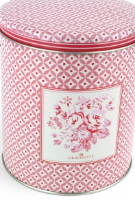 Kulatá plechová dóza Abelone raspberry 10cm