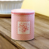 Kulatá plechová dóza Abelone raspberry 10cm