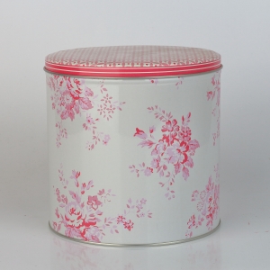 Kulatá plechová dóza Abelone raspberry 14cm