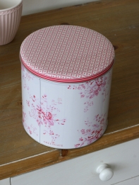 Kulatá plechová dóza Abelone raspberry 14cm