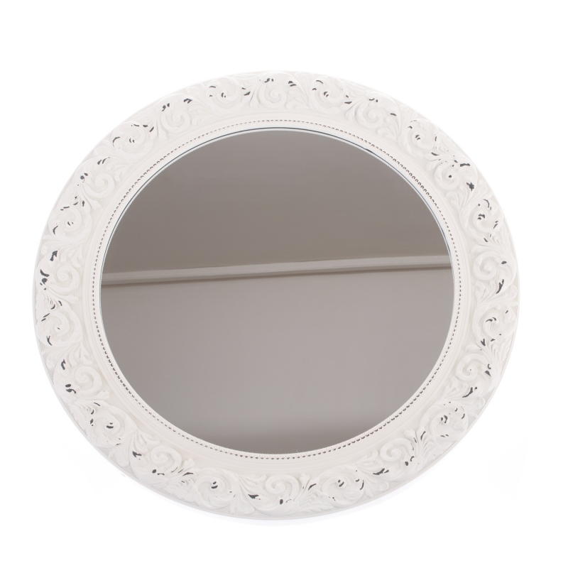 Kulaté zrcadlo se zdobením