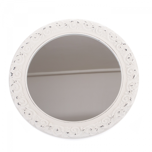 Kulaté zrcadlo se zdobením