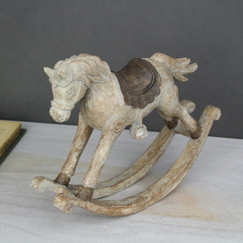 Kůň houpací hnědý 23,5cm