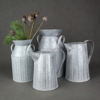 Květináč bandaska pozinkovaný plech 15×25×14,5cm