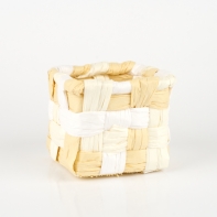 Květináč čtvercový béžový 11x11x9cm