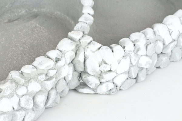 Květináč dvě srdce 39 x 32 cm betonový