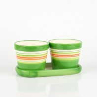 Květináč dvojitý malý 18x10x9cm