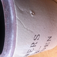 Květináč Flowers Garden 16x14x16 cm - puklina v glazuře