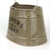 Květináč Flowers Garden hnědý keramický