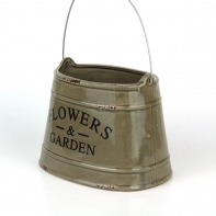 Květináč Flowers Garden hnědý keramický