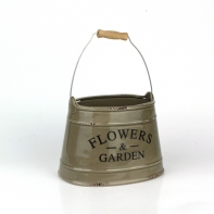 Květináč Flowers Garden hnědý keramický