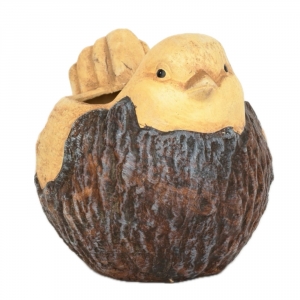 Květináč keramický ptáček 16x21x16,5cm