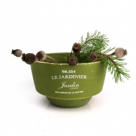Květináč keramický světle zelený 25x15x25cm