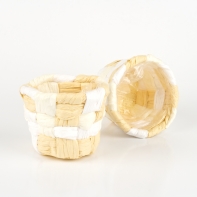 Květináč kulatý béžový 12x9cm