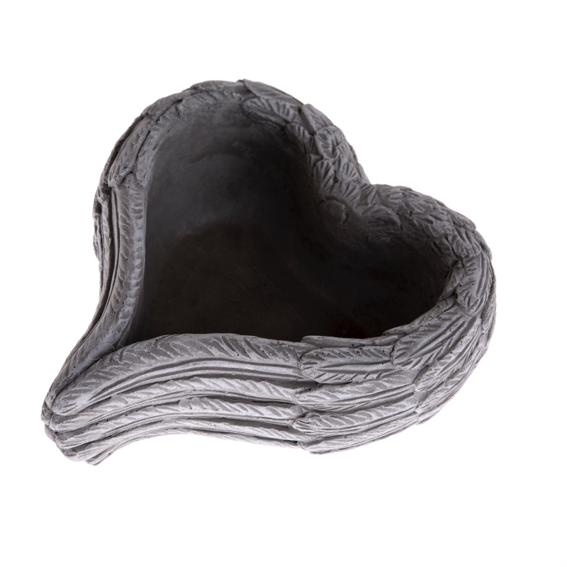 Květináč z betonu srdce