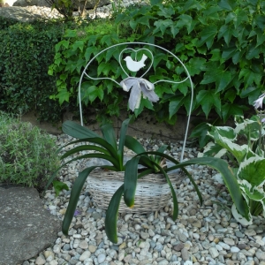 Květináč z vrbového proutí Provence 58x38x23cm