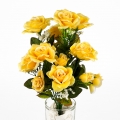 Kytice čajová růže žlutá 34cm