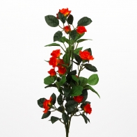 Kytice růže mini x3 27x73x27cm červená