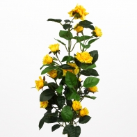 Kytice růže mini x3 27x73x27cm žlutá