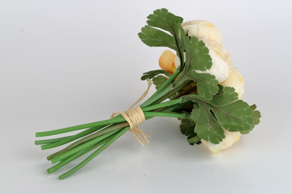 Kytice umělých pivoněk oranžová 24cm