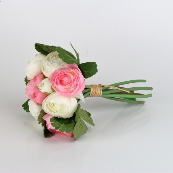 Kytice umělých pivoněk světle růžová 24cm