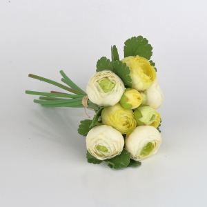 Kytice umělých pivoněk zelená 24cm