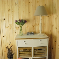 Lampa dřevěná 69cm