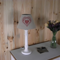 Lampa - noha, podstavec lampy bílý 39cm