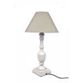 Lampa soustružená bílá 61cm