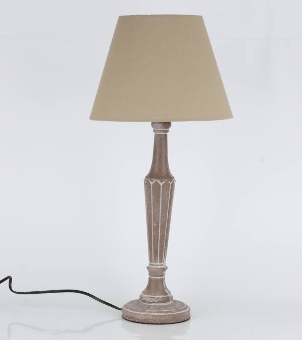 Lampa soustružená hnědá 57cm