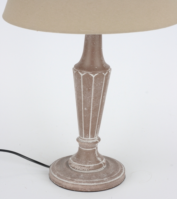 Lampa soustružená hnědá 57cm