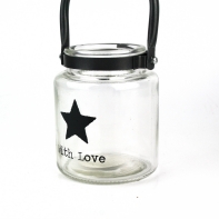 Lampička na svíčku - motiv hvězda