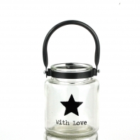 Lampička na svíčku - motiv hvězda