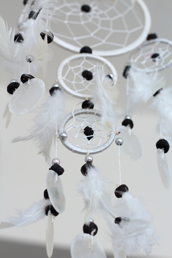 Lapač snů bílý 12cm