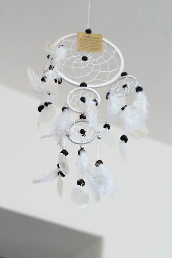Lapač snů bílý 12cm