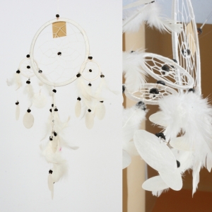Lapač snů bílý  16 cm