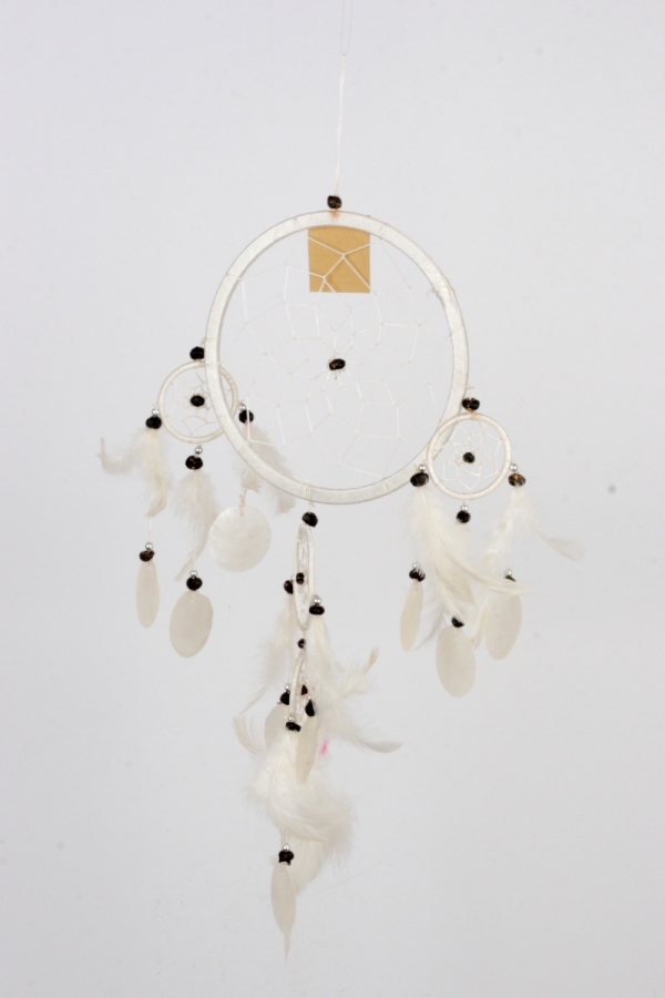 Lapač snů bílý  16 cm