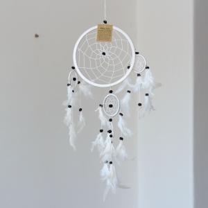 Lapač snů bílý 17cm