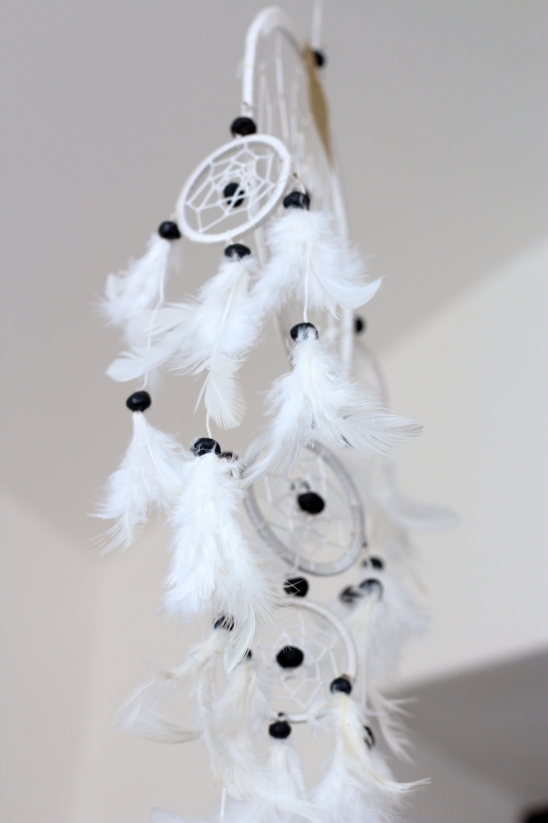 Lapač snů bílý 17cm