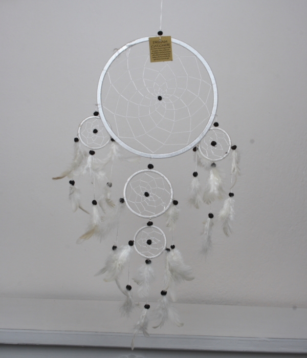 Lapač snů bílý 22cm