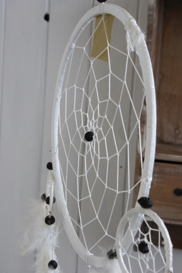 Lapač snů bílý 22cm