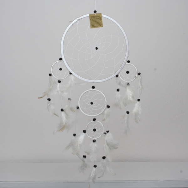Lapač snů bílý 22cm