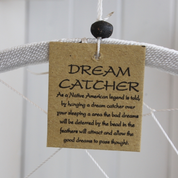 Lapač snů bílý 27cm