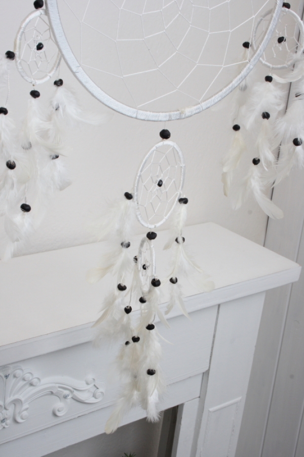 Lapač snů bílý 27cm