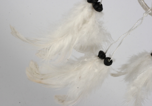 Lapač snů bílý 6,5x15cm