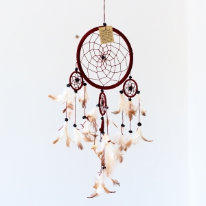 Lapač snů hnědý 17cm