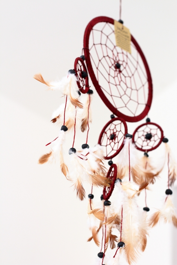 Lapač snů hnědý 17cm